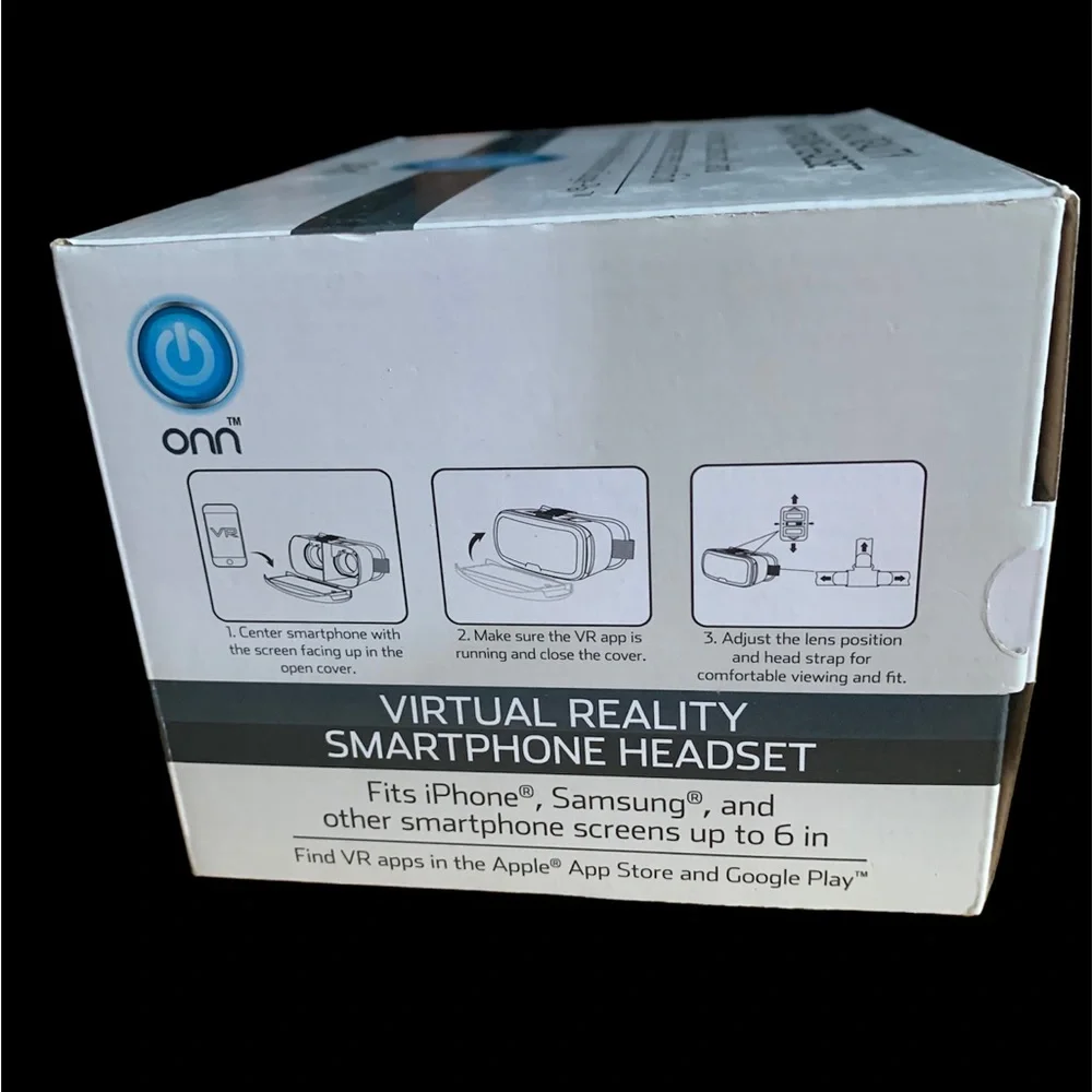 Blue and Black Smartphone VR Headset with Padded Comfort
